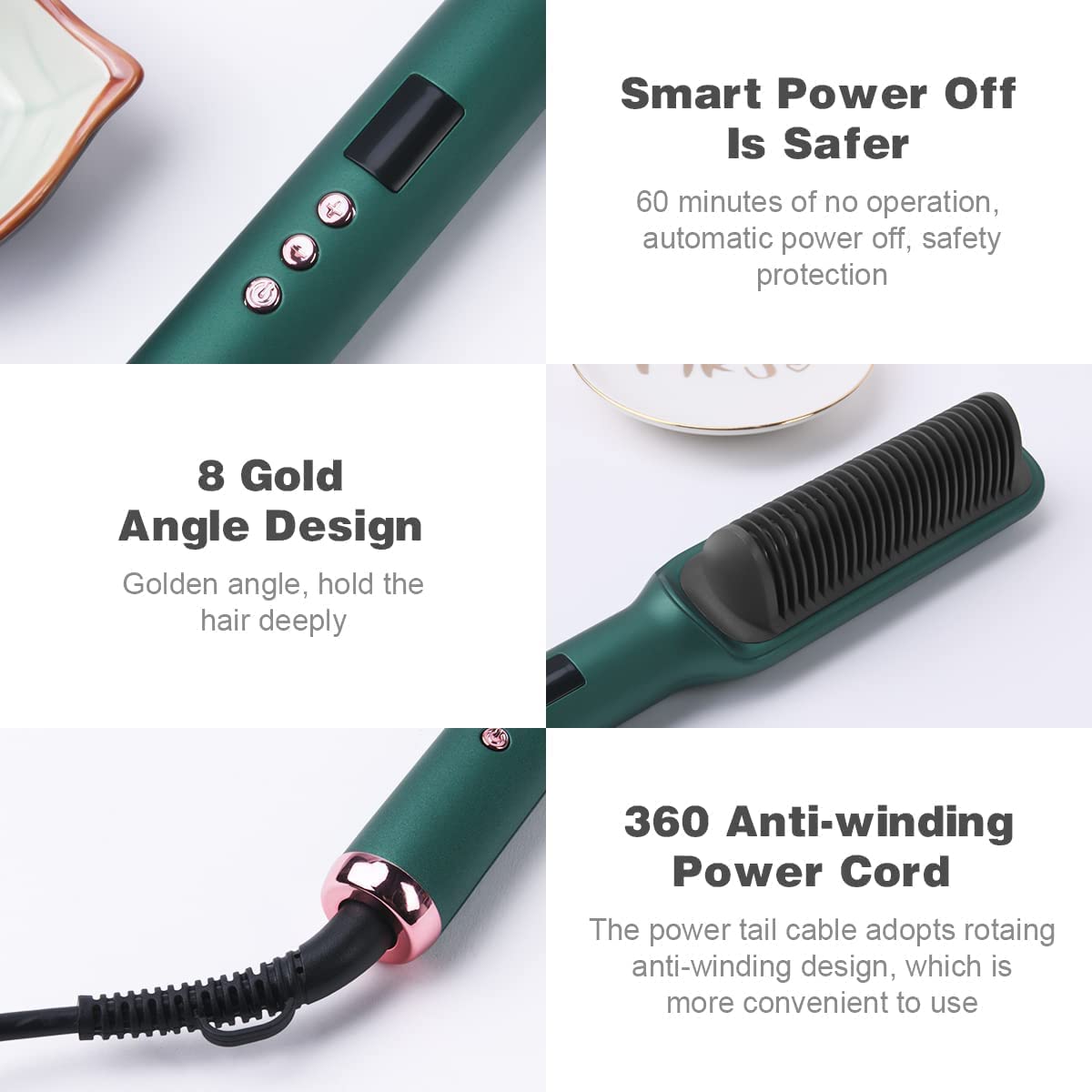 Hair Straightener Comb for Women & Men