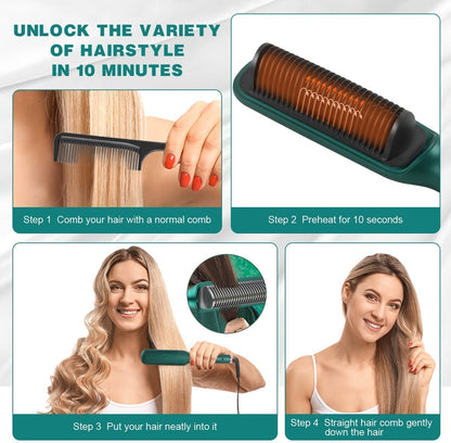 Hair Straightener Comb for Women & Men