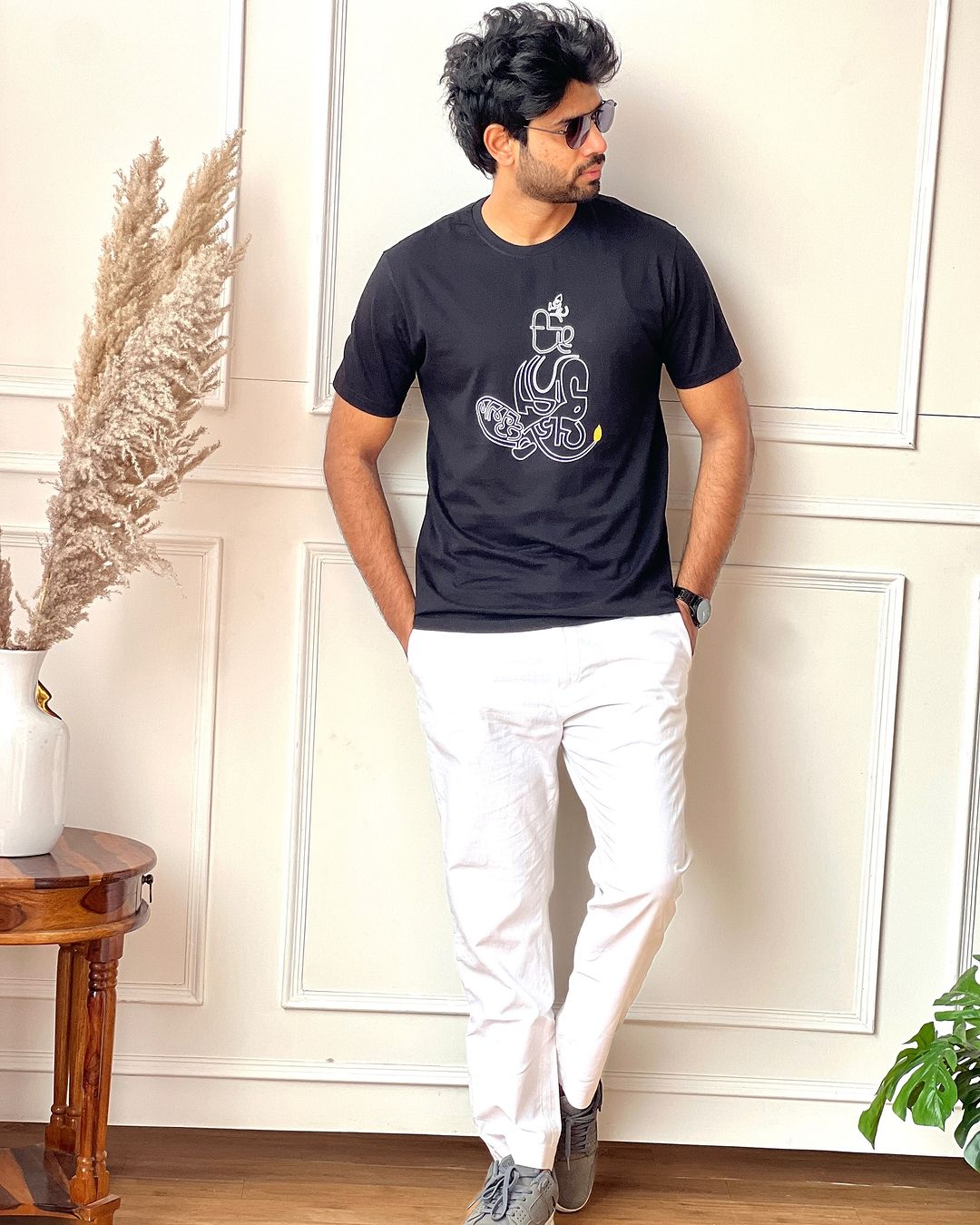 Round neck Bhakthavatsala Bajrangbali tshirt