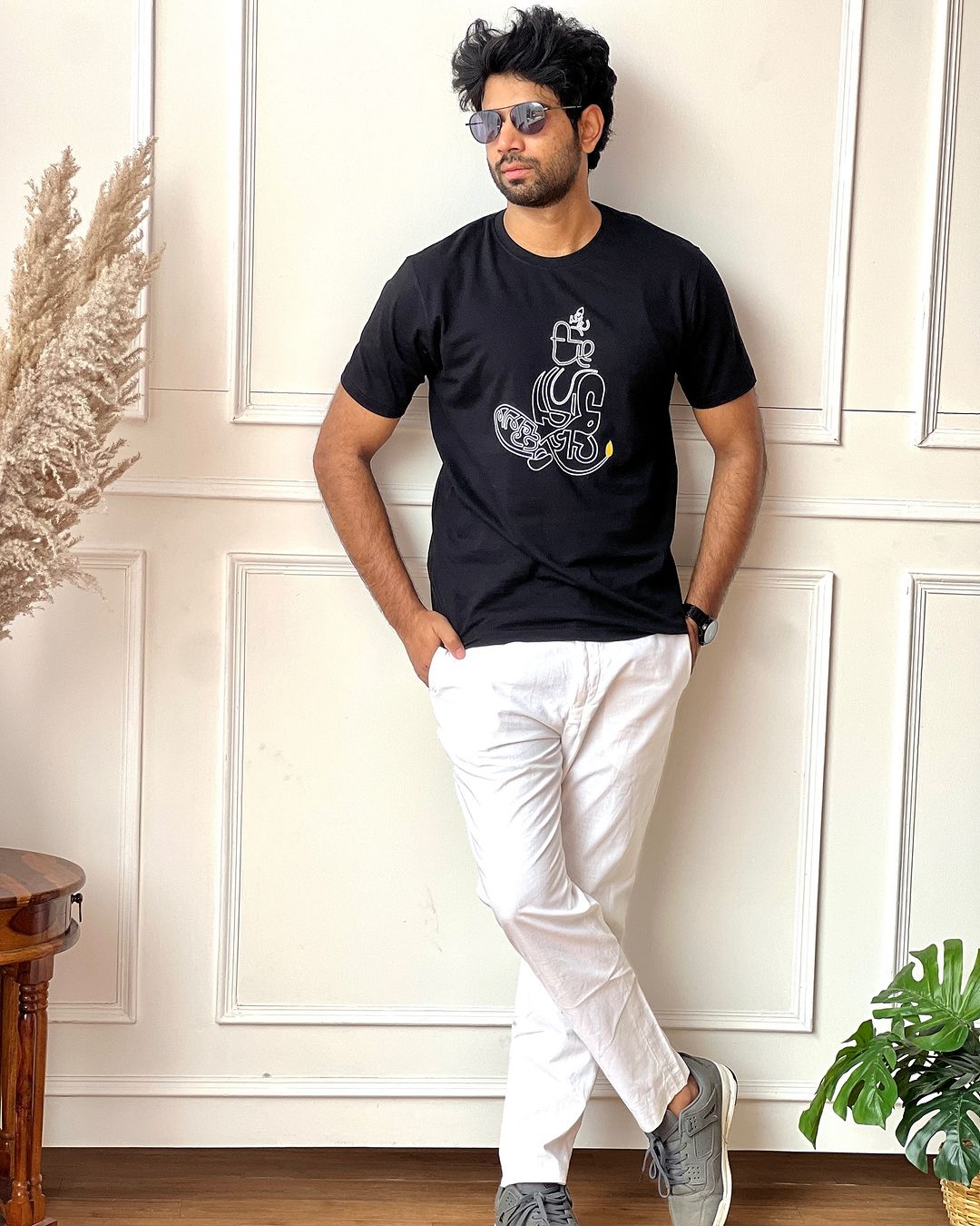 Round neck Bhakthavatsala Bajrangbali tshirt