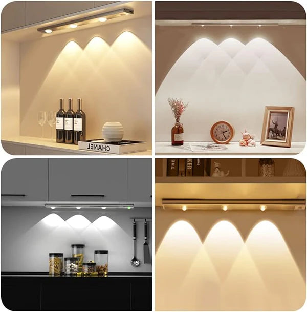 LED MOTION SENSOR CABINET LIGHT , USB Rechargeable Closet Light,