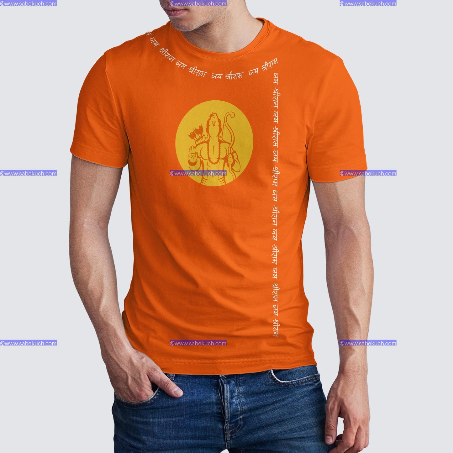 Round neck Danta Adipurusha Jay Shree Ram tshirt