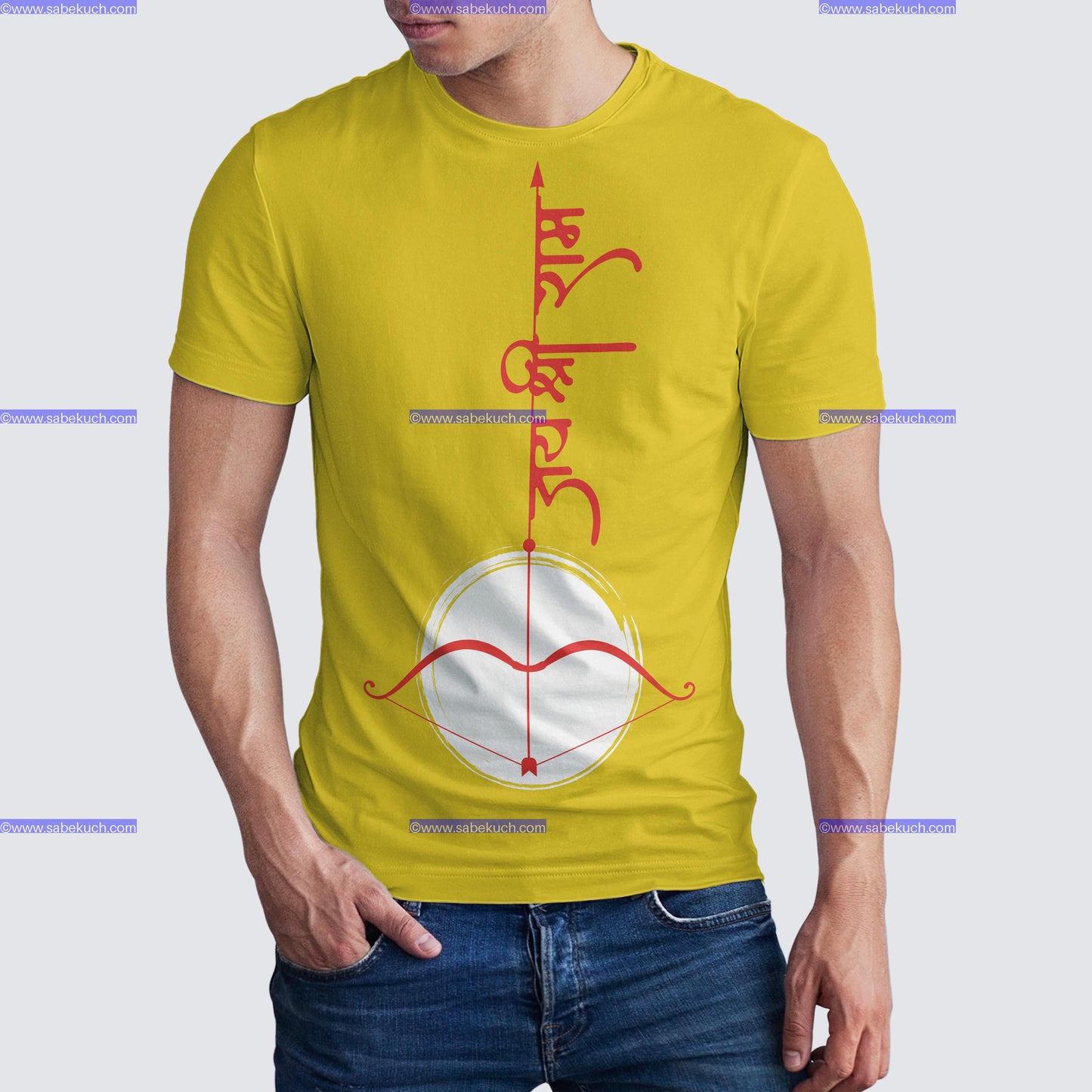 Round neck Jay Shree Ram tshirt