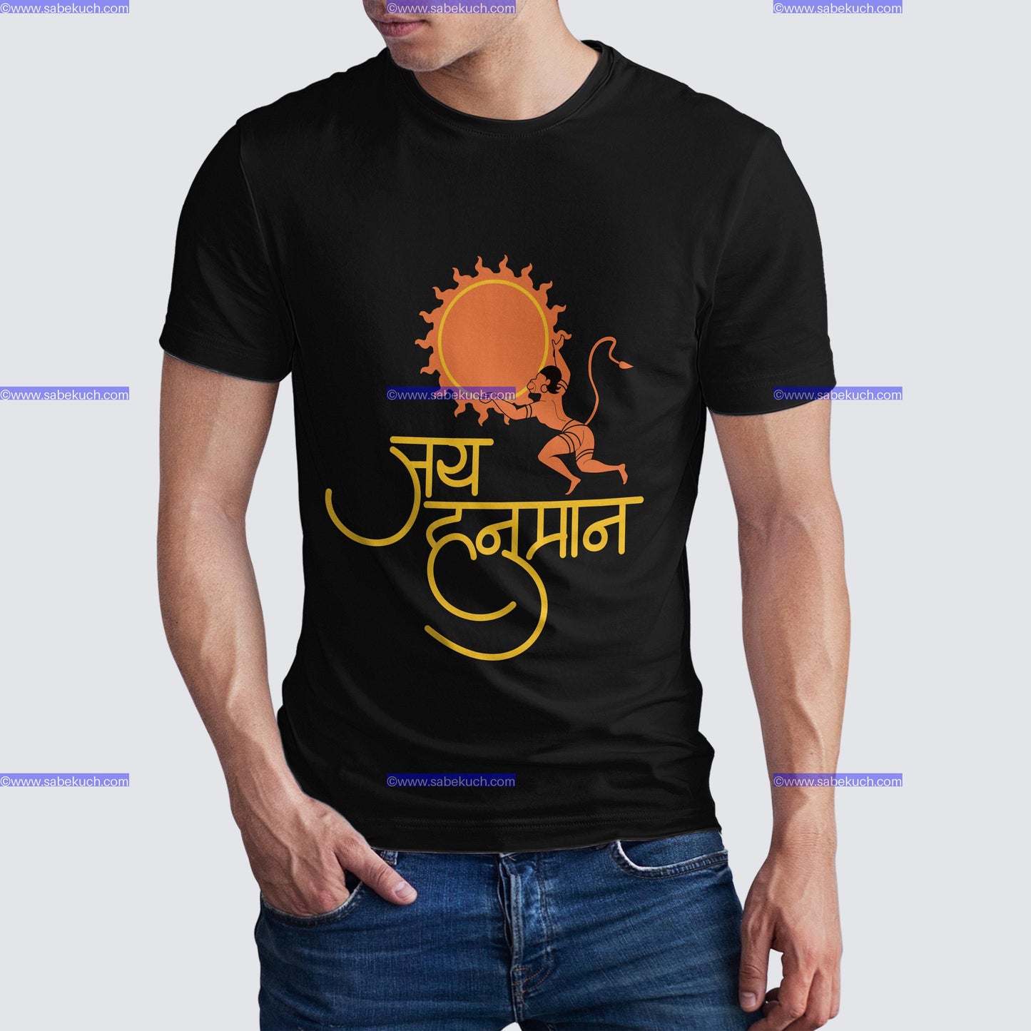 Round Neck Sankat Mochan tshirt